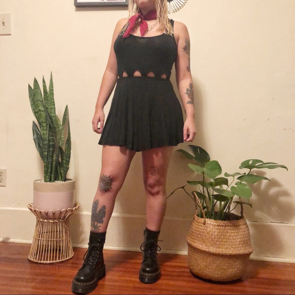 Black cut out dress from Urban Outfitters